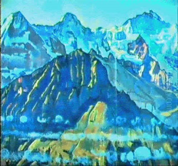 Eiger, Monch Und Jungfrau In Der Mittagssonne - view 1