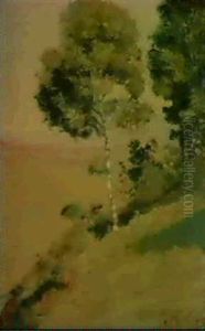 Landschaft Mit Birke
