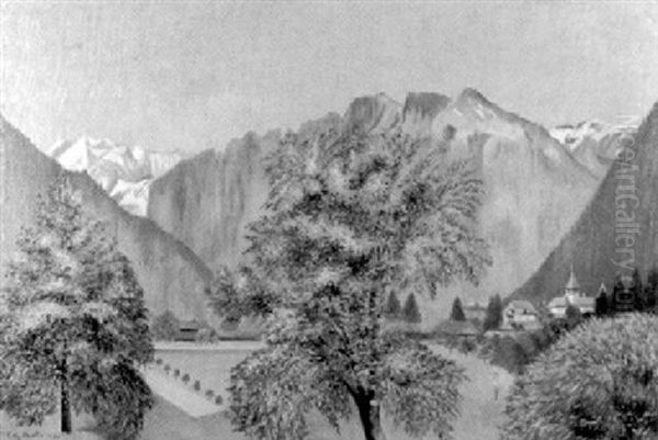 Alpental Mit Dorf Im Fruhling - view 1