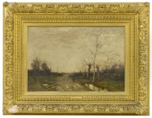 Figure On A Rural Road