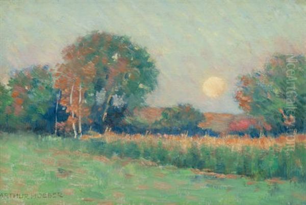 Summer Landscape At Sunset - view 1