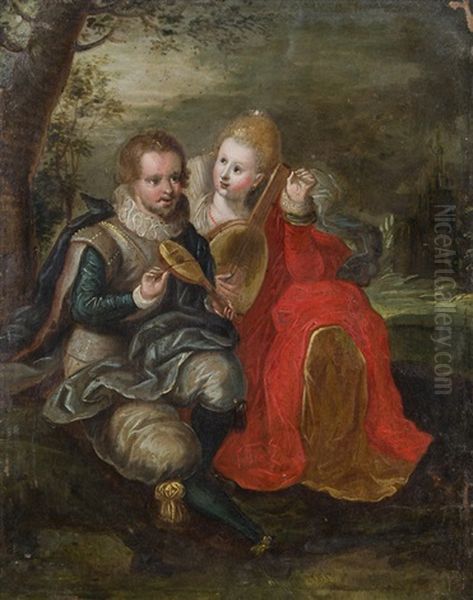 Couple Making Music - view 1