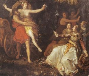 L'enlevement De Proserpine by Kasper or Gaspar van den Hoecke