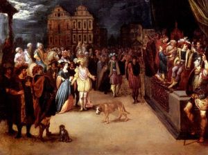 The Judgement Of Zaleucus by Kasper or Gaspar van den Hoecke