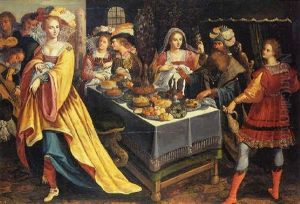 Le Festin D'herode by Kasper or Gaspar van den Hoecke