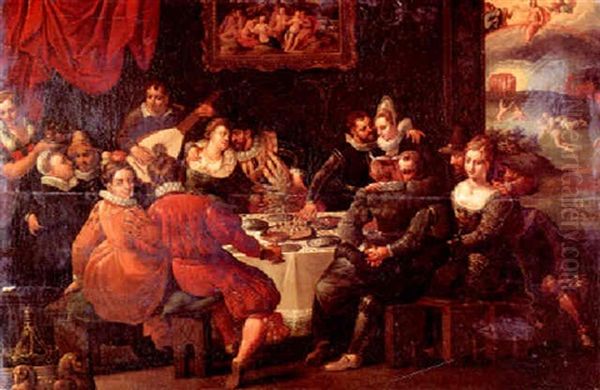 An Elegant Party At A Banquet - view 1