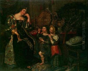 Allegory De La Fortune: Vanite by Kasper or Gaspar van den Hoecke