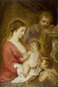 Heilige Familie Mit Dem Johannesknaben