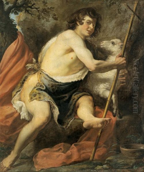 Der Johannesknabe Mit Dem Lamm In Einer Landschaft - view 1