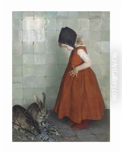 Feeding The Rabbits by Paul Hoecker