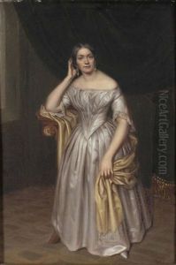 Bildnis Einer Frau Im Grauen Seidenkleid Und Gelbem Schal Bildnis Einer Frau Im Grauen Seidenkleid Und Gelbem Schal