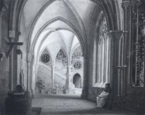 A Gothic Cloister by Josef Hoeger