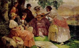 Le Dejeuner Champetre by Rudolf August Hoeger