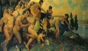 Bacchusfest by Rudolf August Hoeger