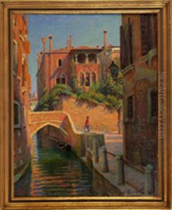 Nsicht Des Palazzo Dario Am Campiello Barbaro In Venedig by Paul Hoeniger