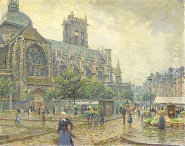 An Der Kathedrale (dieppe): Market Day In Dieppe - view 1