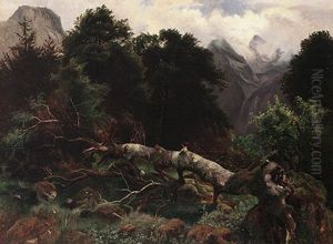 Sommertag In Den Alpen Mit Prachtvoller Naturschilderung