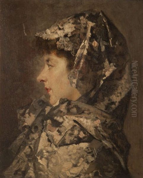 Portrait D'une Dame De Profil - view 1