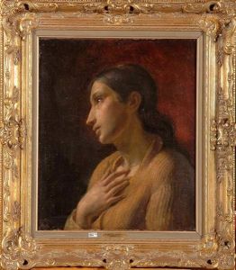 Jeune Femme Pensive by Jean De La Hoese