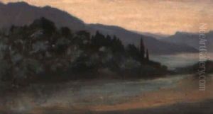 Italienische Landschaft by George Von Hoesslin
