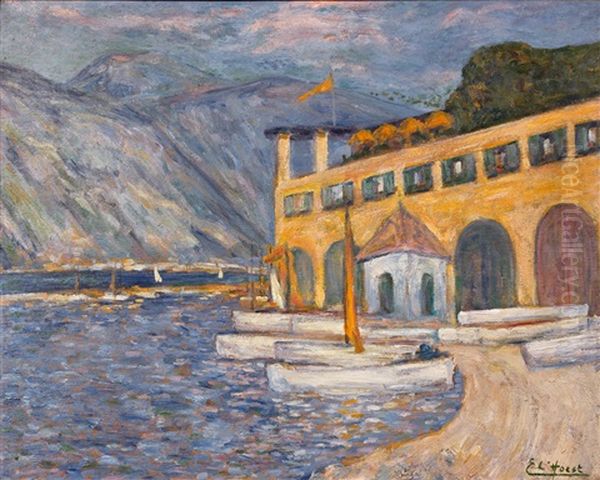 Le Port Dans Un Paysage De Montagne - view 1