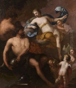 Venus Et Adonis by Gerard Hoet