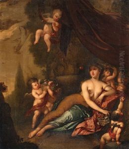 Flora With Putti In A Landscape Flora With Putti In A Landscape