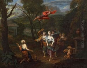 Merkur Entdeckt Herse, Pandrosos Und Aglauros Sowie Deren Gefolge Merkur Entdeckt Herse, Pandrosos Und Aglauros Sowie Deren Gefolge
