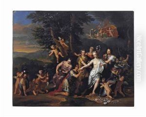 Mars Paying Homage To Venus by Gerard Hoet