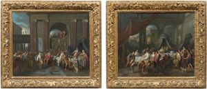 La Danse De Salome, Le Banquet D'antoine Et De Cleopatre (2 Works) by Gerard Hoet