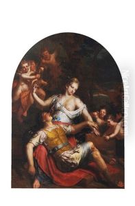 Rinaldo And Armida by Gerard Hoet