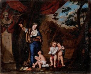 Allegorie De La Peinture by Gerard Hoet