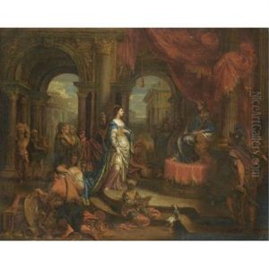 The Queen Of Sheba Before King Solomon by Gerard Hoet