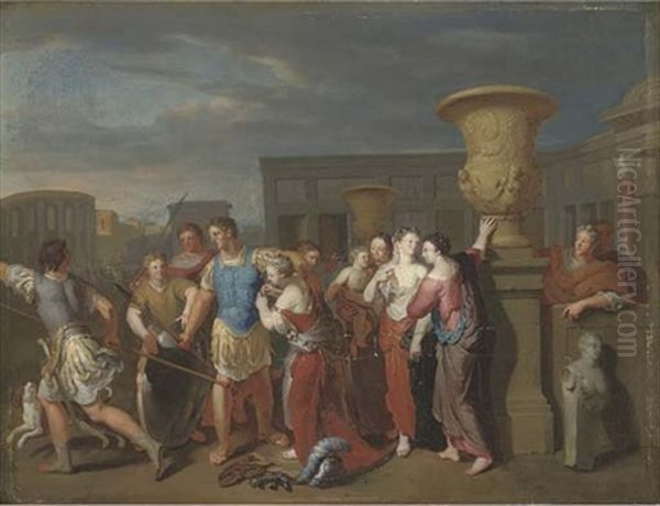 Achilles With The Daughters Of Lycomedes - view 1