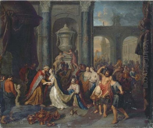 The Meeting Of Solomon And The Queen Of Sheba - view 1