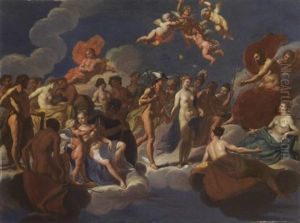 Hermes Prasentiert Herse Den Versammelten Olympiern Hermes Prasentiert Herse Den Versammelten Olympiern