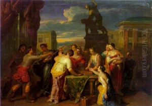 Achilles And The Daughters Of Lycomedes by Gerard Hoet