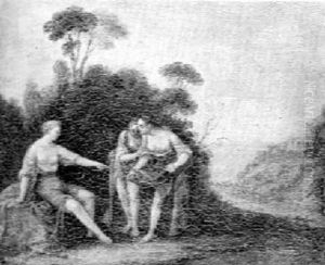 Diana And Two Nymphs In A Landscape by Gerard Hoet