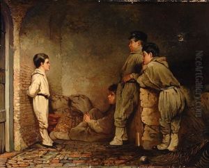 A Good Conversation by Jozef Willemszoon Hoevenaar