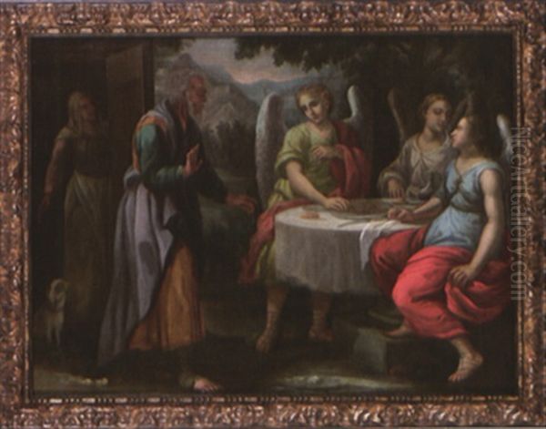 Le Repas Offert Par Abraham Aux Anges Venus Le Visiter - view 1