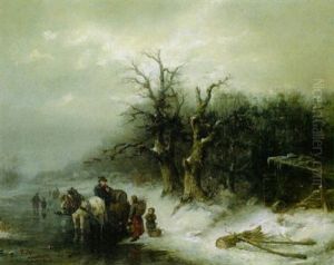 Winterszene - Auf Dem Eis Winterszene - Auf Dem Eis