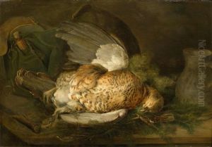 Hunting Still Life With A Pheasant Hen by Ignaz Hofer