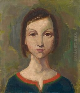 Prospekt Fra De Ostrigske Alper Med Udsigt Til Byen Maria Zell by Karl Hofer