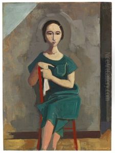 Im Grunen Kleid by Karl Hofer