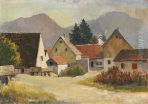 Badische Landschaft by Karl Hofer
