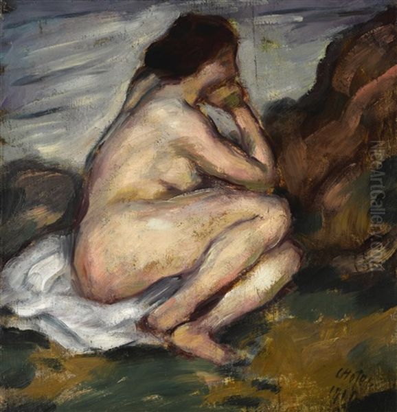 Sitzender Weiblicher Akt (seated Female Nude) - view 1