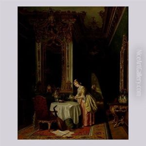 Interior Scene At Tea Time