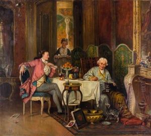 Two Gentlemen At Table