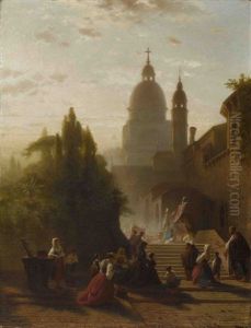 Fronleichnam In Venedig by Conrad Hoff