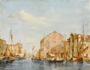 Venedig. Blick Vom Canal Grande Auf S. Maria Della Salute by Conrad Hoff